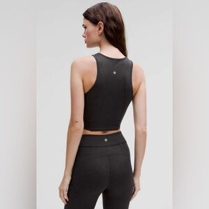 Lululemon NWT Soft Sueded Crewneck Cropped Tank Top Black  Size 6